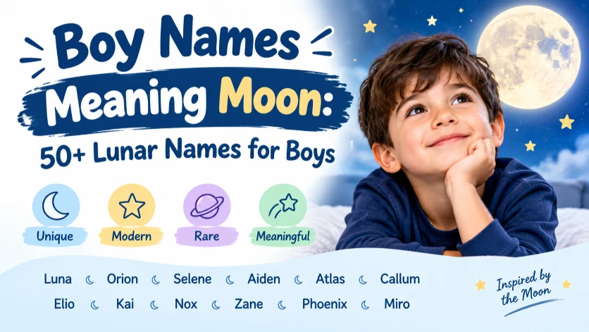 boy names meaning moon