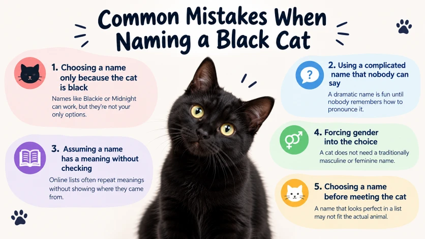 Common Mistakes When Naming a Black Cat