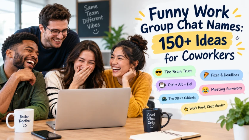 funny work group chat names