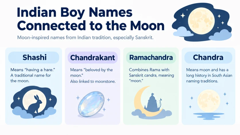 Indian Boy Names Connected to the Moon
