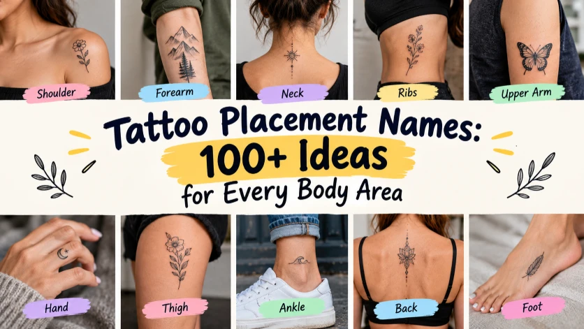 tattoo placement names