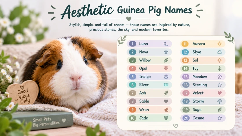 Cool and Aesthetic Guinea Pig Names