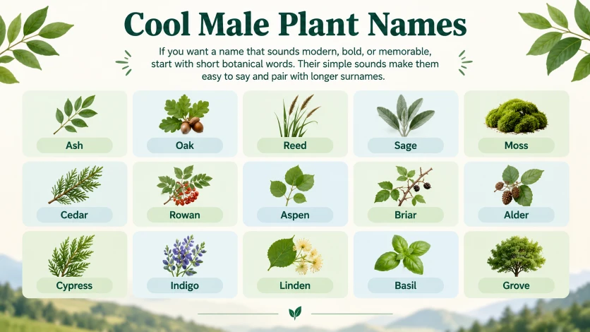 Cool Male Plant Names