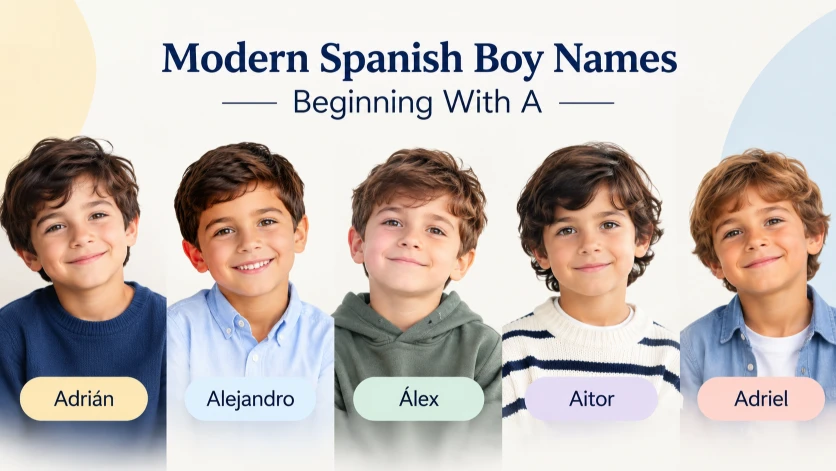 Modern Spanish Boy Names Beginning With A
