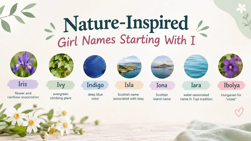 Nature-Inspired Girl Names Starting With I